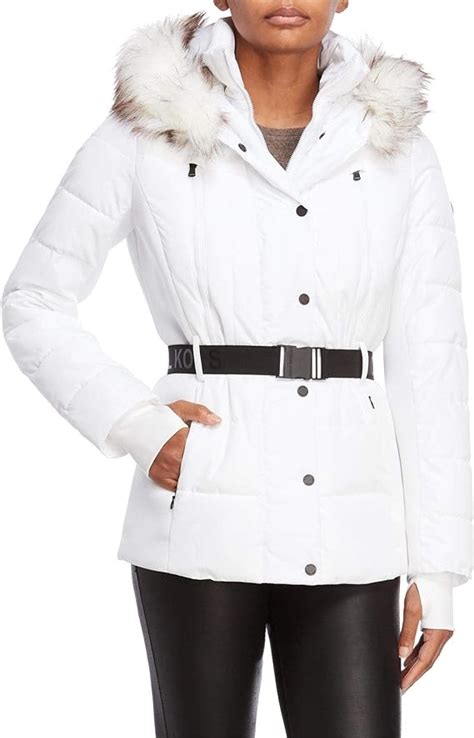 michael kors jacket women white|Michael Kors jacket women overcoat.